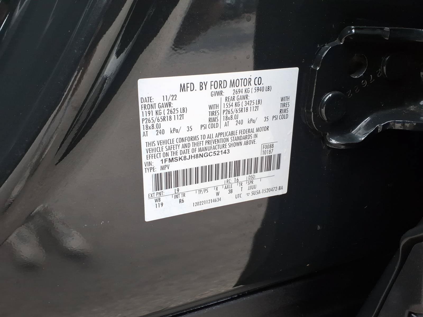 Certified 2022 Ford Explorer Timberline AWD/4WD image 36