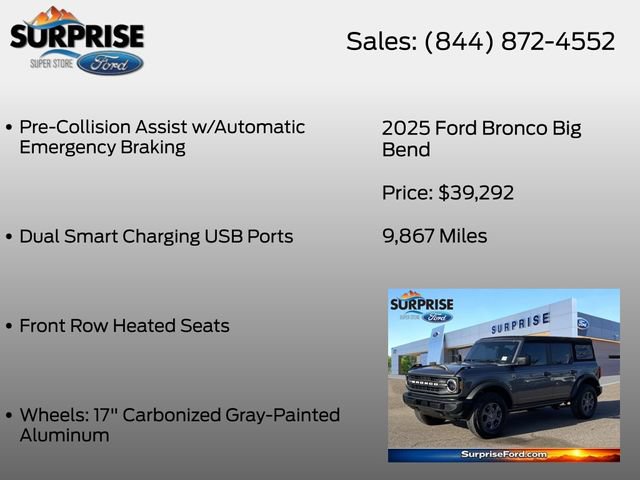 Certified 2025 Ford Bronco Big Bend AWD/4WD image 26