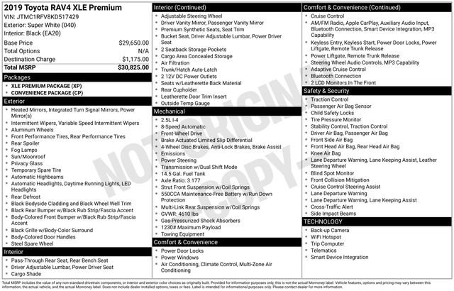 Used 2019 Toyota RAV4 XLE Premium FWD image 27