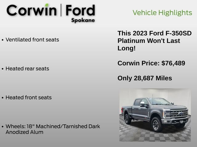 Certified 2023 Ford F350 Platinum w/ Tremor Off-Road Package AWD/4WD image 21