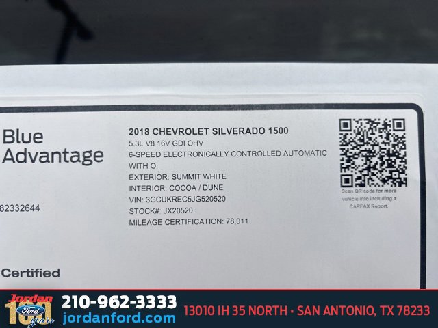 Used 2018 Chevrolet Silverado 1500 LT w/ Texas Edition image 11