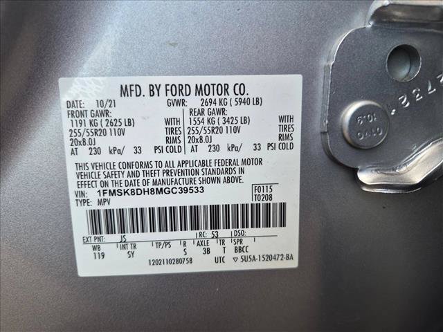 Certified 2021 Ford Explorer XLT w/ Equipment Group 202A AWD/4WD image 27