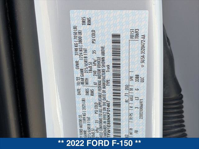 Certified 2022 Ford F150 XLT w/ Equipment Group 302A High AWD/4WD image 24