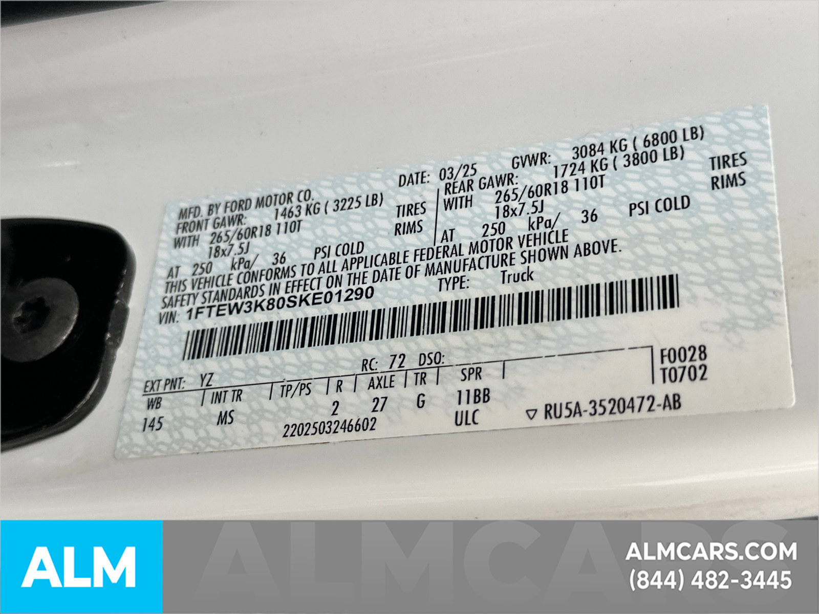 Certified 2025 Ford F150 XLT w/ Equipment Group 301A Standard RWD image 36