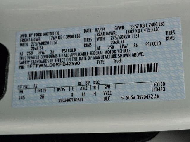 Certified 2024 Ford F150 Lariat w/ Equipment Group 502A High image 29