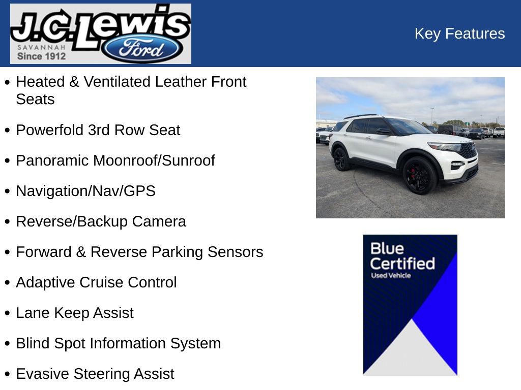 Certified 2023 Ford Explorer ST w/ Equipment Group 401A image 33