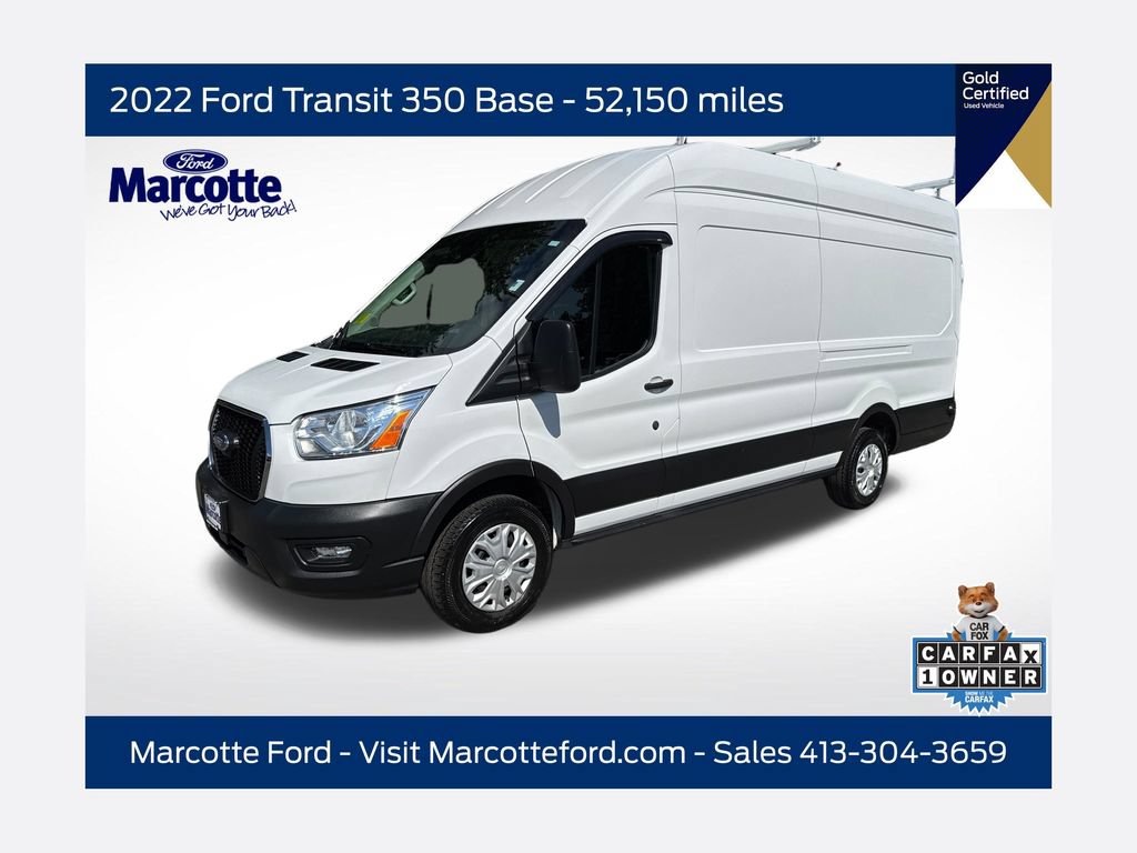 Certified 2022 Ford Transit 350 148 High Roof Extended w/ Load Area Protection Package RWD image 1