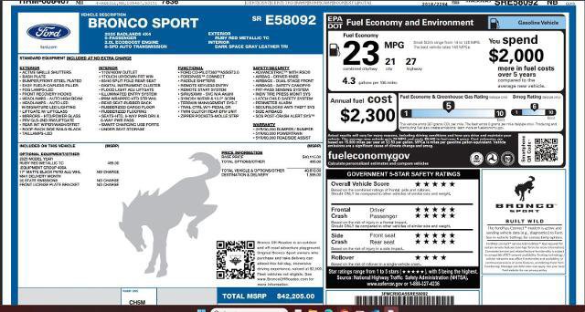 Certified 2025 Ford Bronco Sport Badlands AWD/4WD image 10