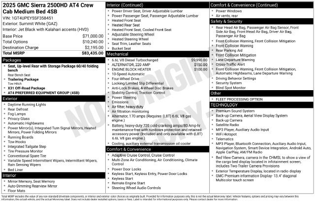 Used 2025 GMC Sierra 2500 AT4 AWD/4WD image 38