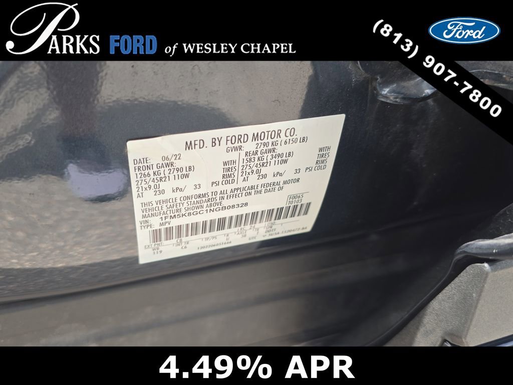 Certified 2022 Ford Explorer ST w/ Equipment Group 401A AWD/4WD image 34