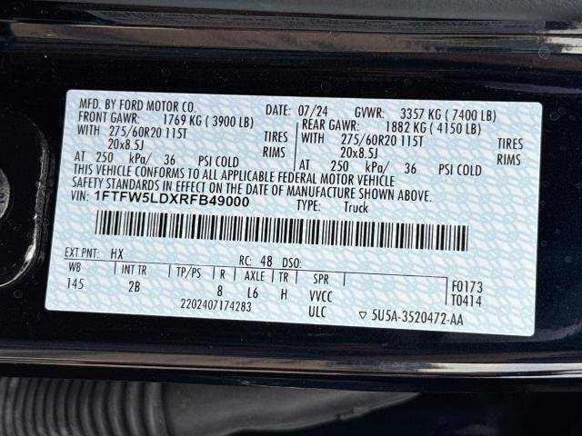 Certified 2024 Ford F150 Lariat w/ Equipment Group 502A High AWD/4WD image 25