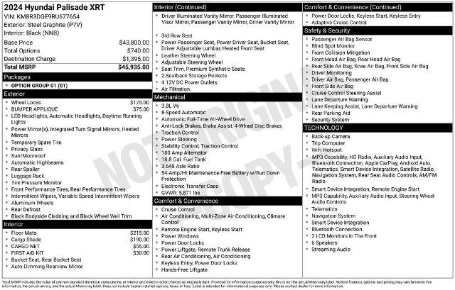 Used 2024 Hyundai Palisade XRT AWD/4WD image 6