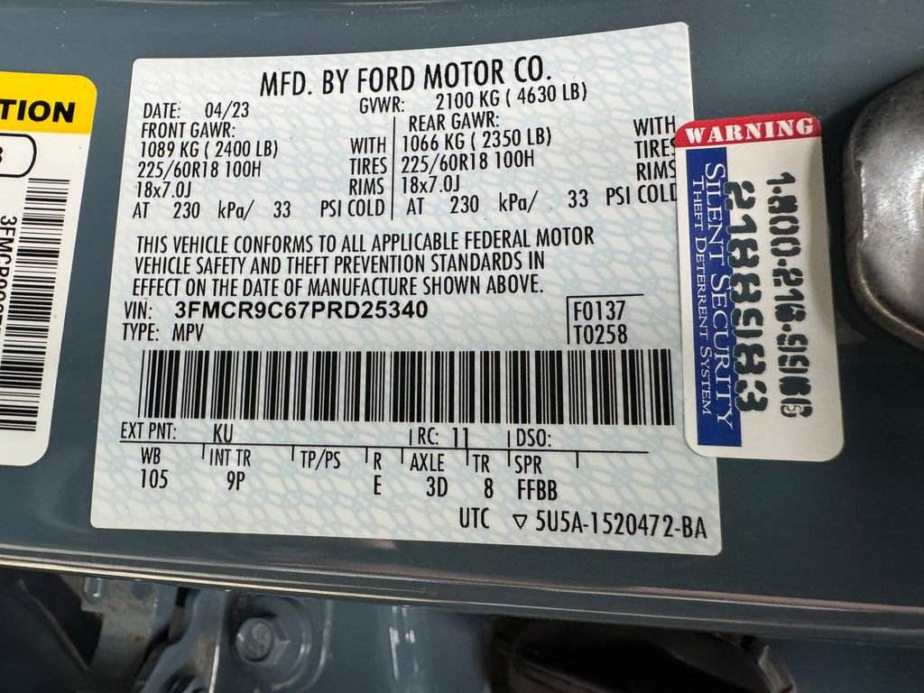 Certified 2023 Ford Bronco Sport Outer Banks AWD/4WD image 30