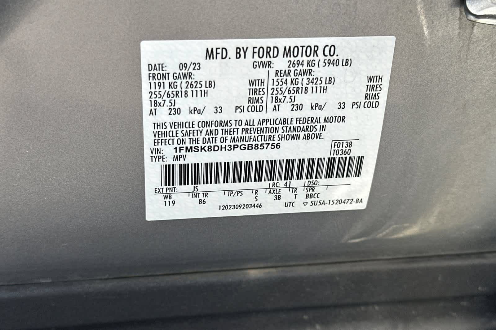 Certified 2023 Ford Explorer XLT AWD/4WD image 30