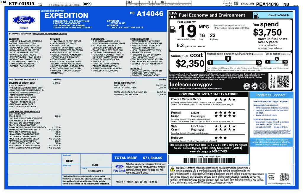 Certified 2023 Ford Expedition Limited RWD image 42