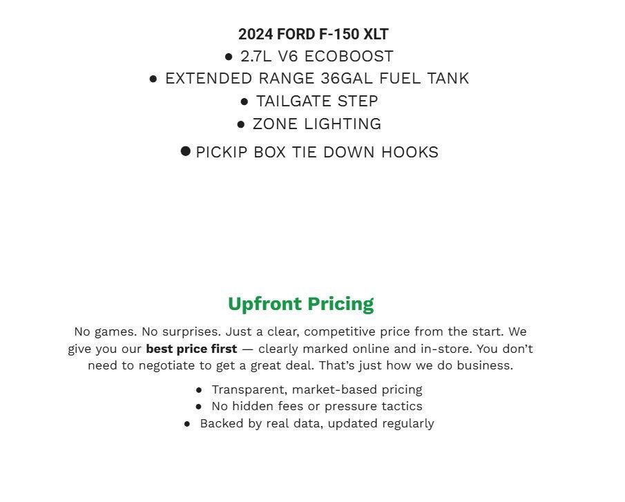 Certified 2024 Ford F150 XLT w/ Equipment Group 302A MID AWD/4WD image 2