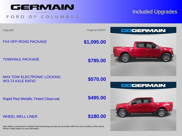 Certified 2024 Ford F150 Lariat w/ FX4 Off-Road Package AWD/4WD image 38