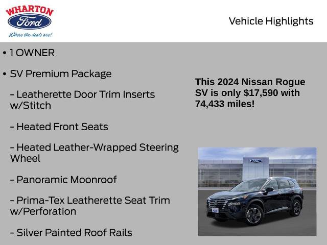 Used 2024 Nissan Rogue SV w/ SV Premium Package FWD image 6