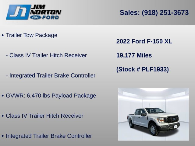 Certified 2022 Ford F150 XL w/ Trailer Tow Package AWD/4WD image 11