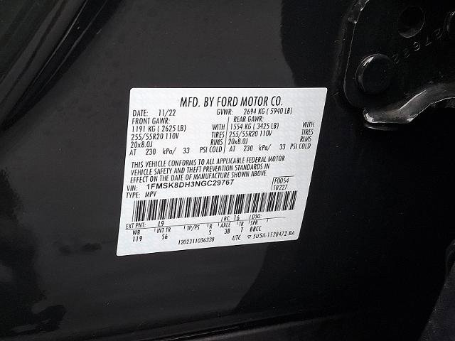 Certified 2022 Ford Explorer XLT w/ Equipment Group 202A AWD/4WD image 28