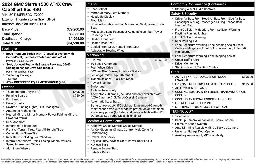 Used 2024 GMC Sierra 1500 AT4X AWD/4WD image 49