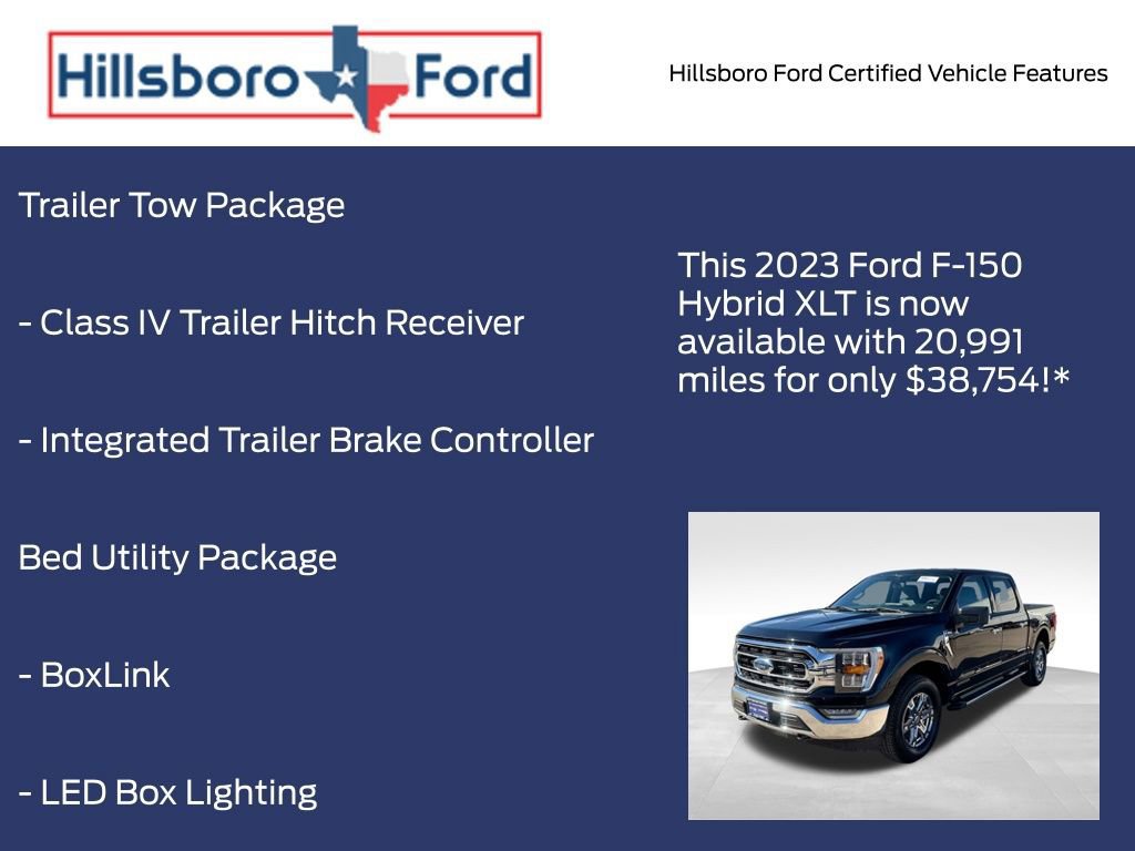 Certified 2023 Ford F150 XLT w/ Equipment Group 302A High image 17