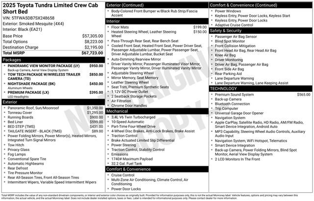 Used 2025 Toyota Tundra Limited AWD/4WD image 35