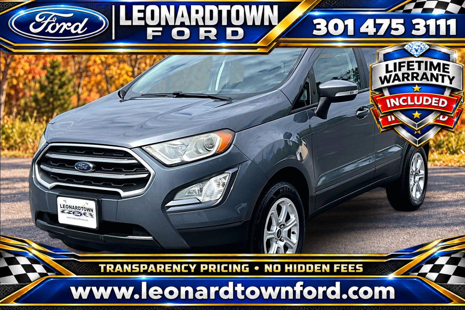 Certified 2019 Ford EcoSport SE