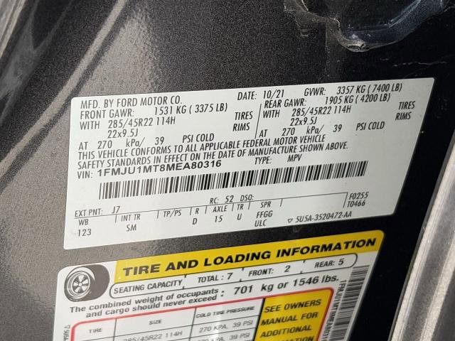 Certified 2021 Ford Expedition Platinum AWD/4WD image 34