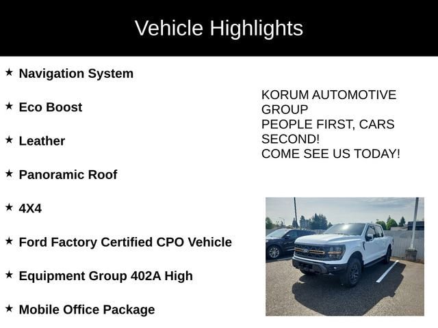 Certified 2024 Ford F150 Tremor w/ Equipment Group 402A High AWD/4WD image 4