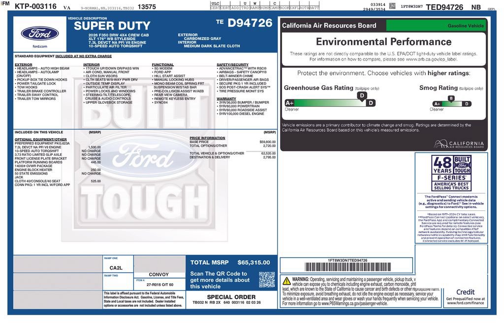 Certified 2026 Ford F350 XLT AWD/4WD image 8