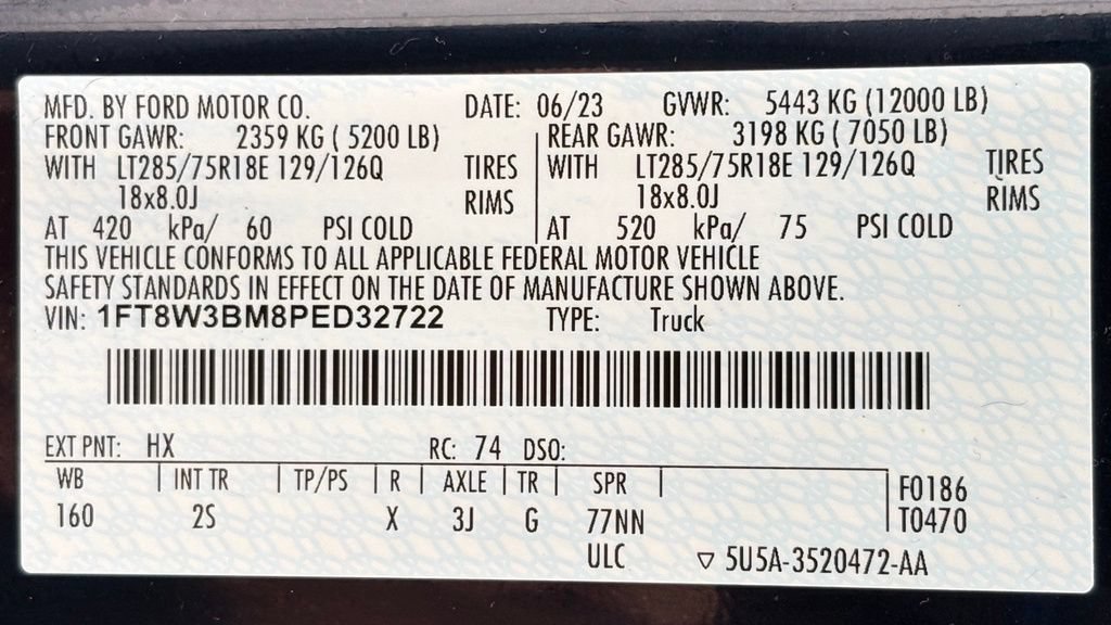 Certified 2023 Ford F350 XLT w/ Tremor Off-Road Package AWD/4WD image 54
