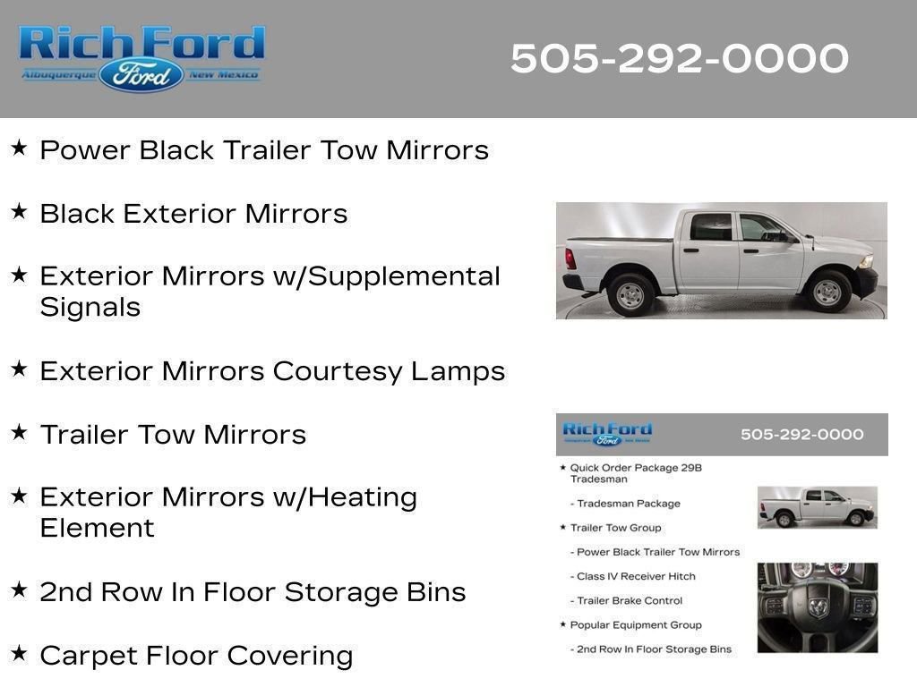 Used 2023 RAM 1500 Tradesman w/ Popular Equipment Group RWD image 99