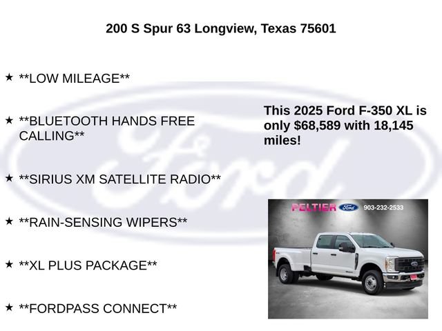 Certified 2025 Ford F350 XL w/ XL Chrome Package AWD/4WD image 10