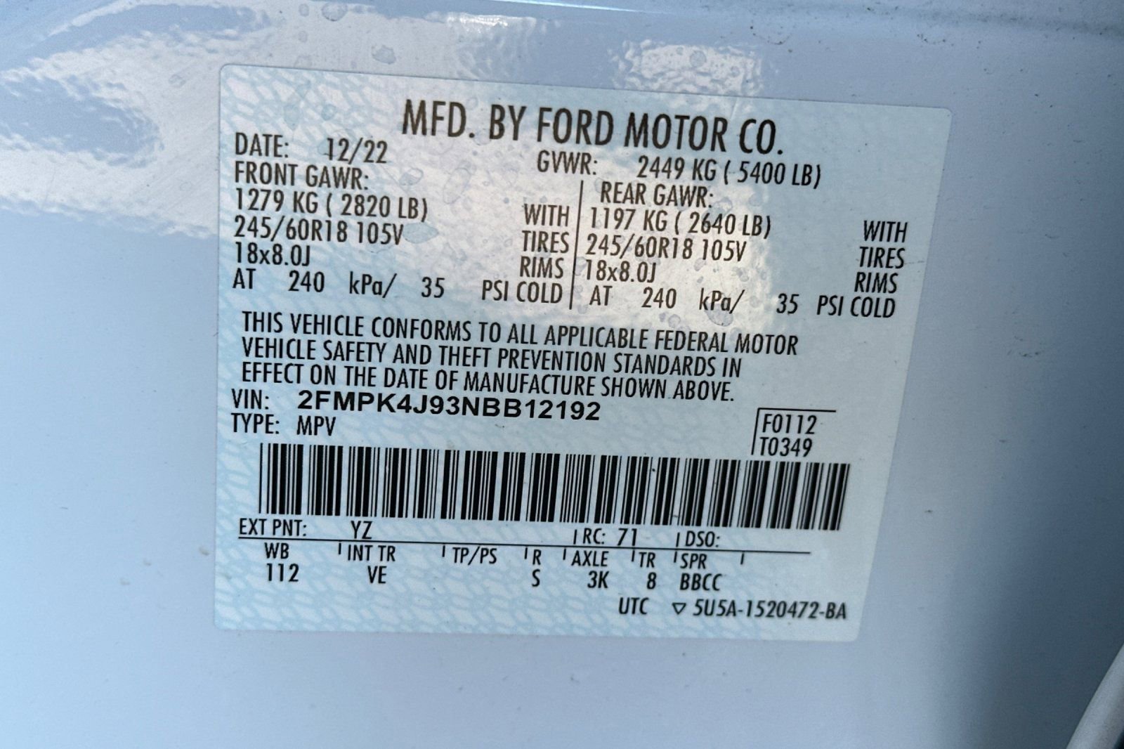 Certified 2022 Ford Edge SEL w/ Convenience Package AWD/4WD image 28