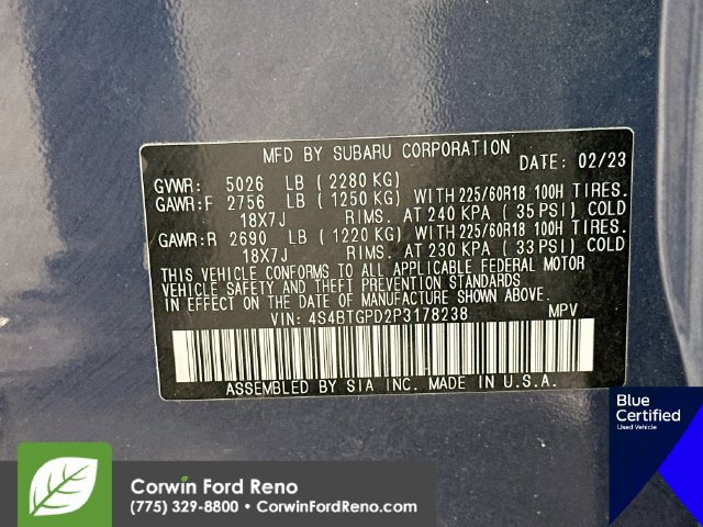 Used 2023 Subaru Outback Touring XT AWD/4WD image 38