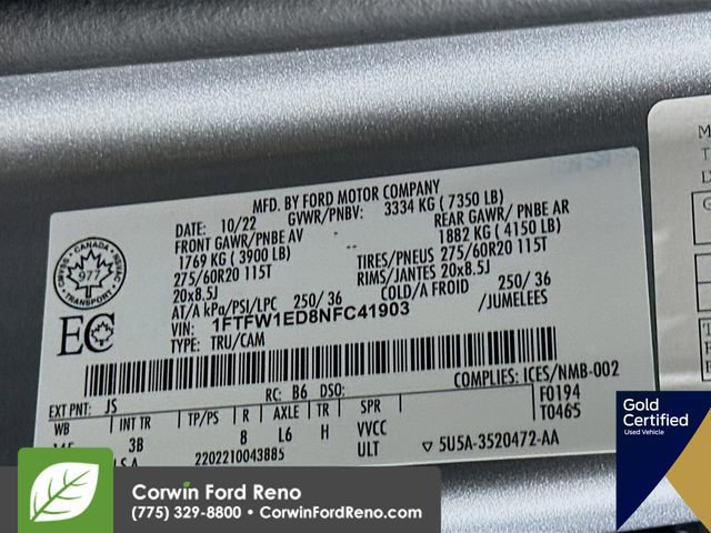 Certified 2022 Ford F150 Platinum image 36