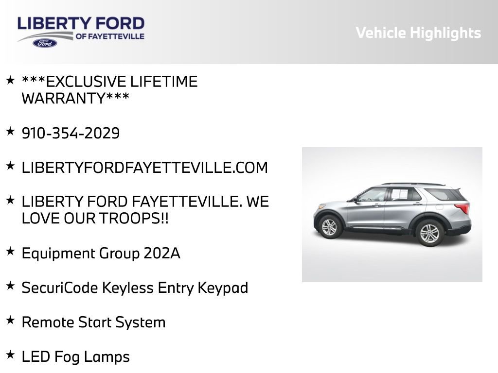 Certified 2024 Ford Explorer XLT w/ Equipment Group 202A image 5