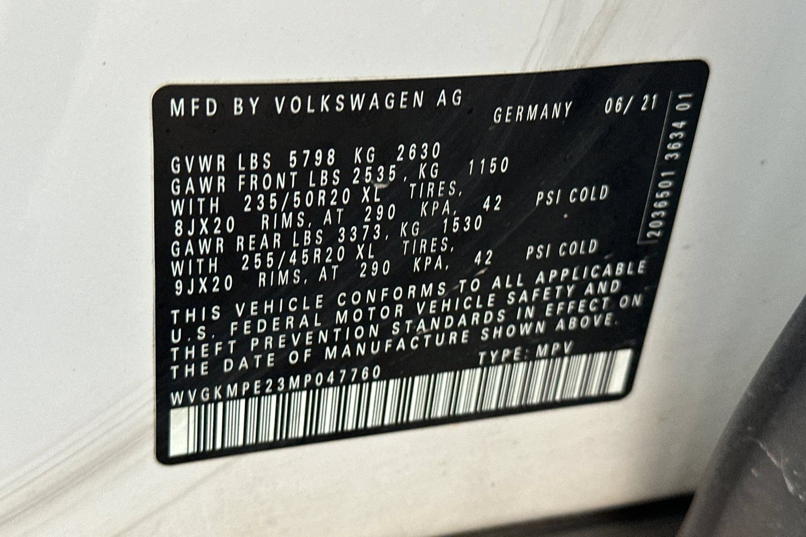 Used 2021 Volkswagen ID.4 Pro S w/ Gradient Package RWD image 55