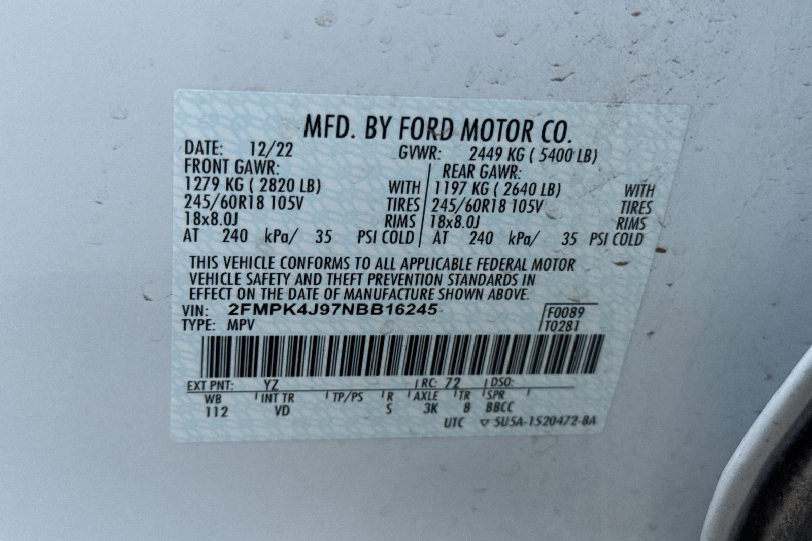 Certified 2022 Ford Edge SEL w/ Convenience Package image 3