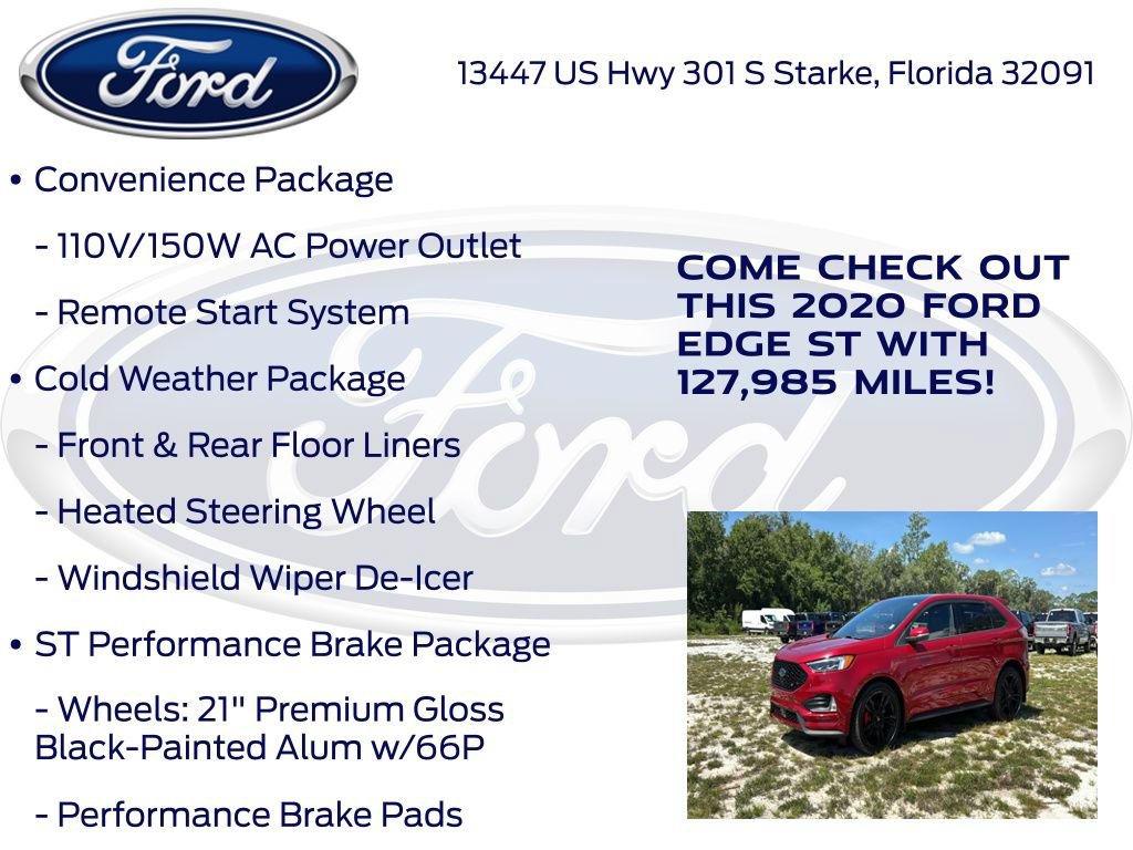 Certified 2020 Ford Edge ST w/ Equipment Group 401A AWD/4WD image 33
