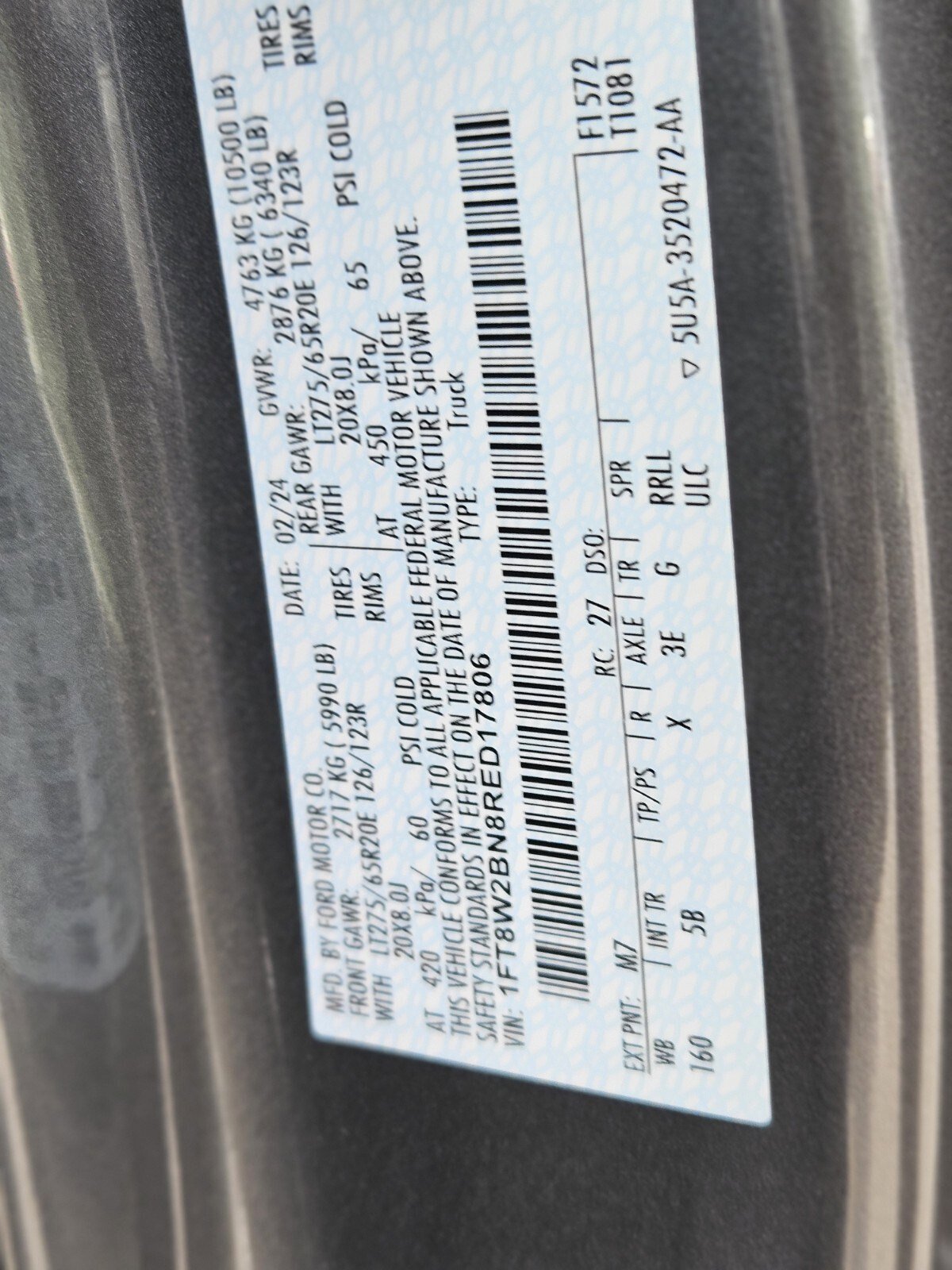 Certified 2024 Ford F250 Lariat w/ Sport Appearance Package image 34