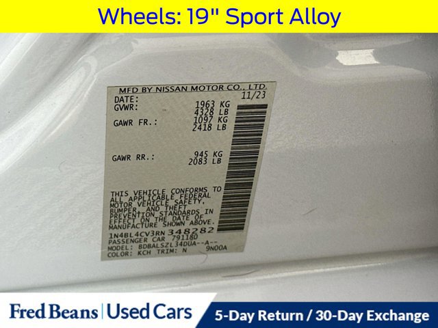 Used 2024 Nissan Altima 2.5 SR FWD image 34