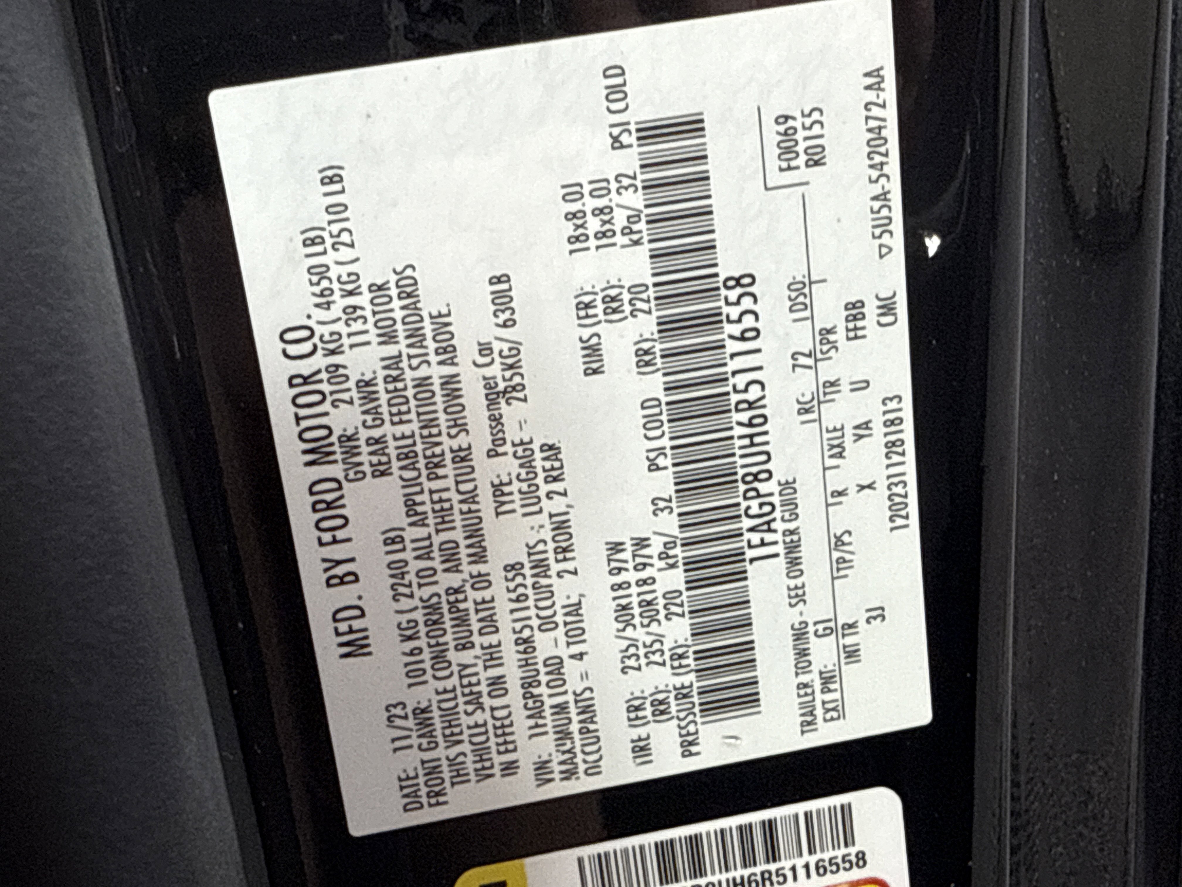 Certified 2024 Ford Mustang Premium RWD image 30