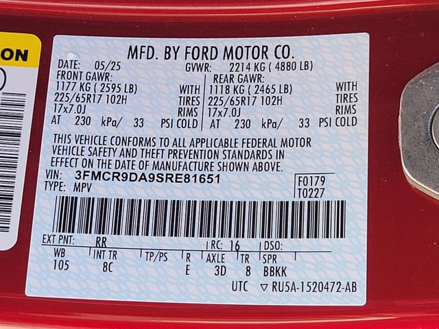 Certified 2025 Ford Bronco Sport Badlands AWD/4WD image 14