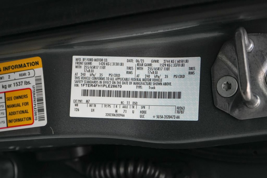 Certified 2023 Ford Ranger XLT w/ Equipment Group 301A Mid AWD/4WD image 23