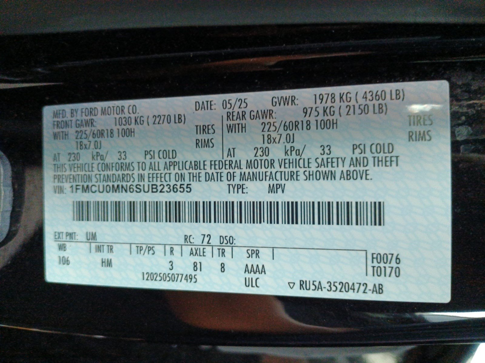 Certified 2025 Ford Escape ST-Line FWD image 5