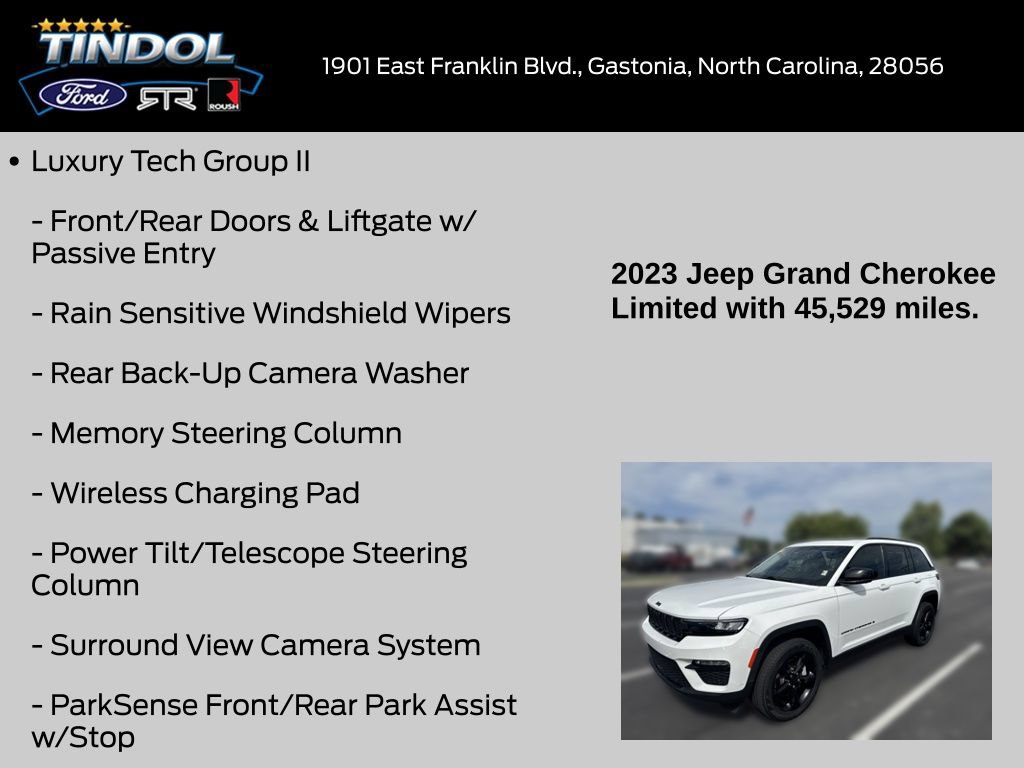 Used 2023 Jeep Grand Cherokee Limited w/ Luxury Tech Group II AWD/4WD image 20