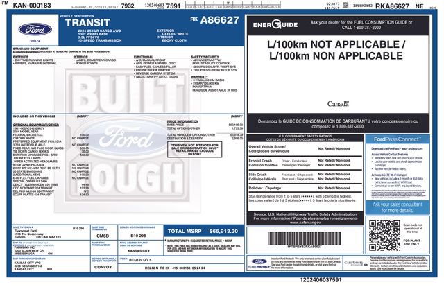 Certified 2024 Ford Transit 250 Low Roof AWD w/ Exterior Upgrade Package image 27