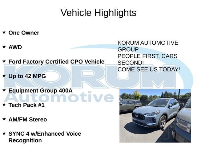 Certified 2025 Ford Escape ST-Line Select w/ Tech Pack #1 AWD/4WD image 5